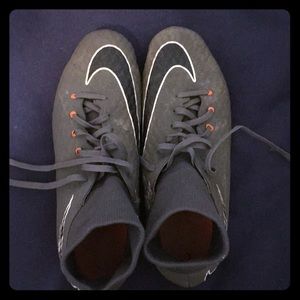 Nike Hypervenom cleats with sock size 9 1/2